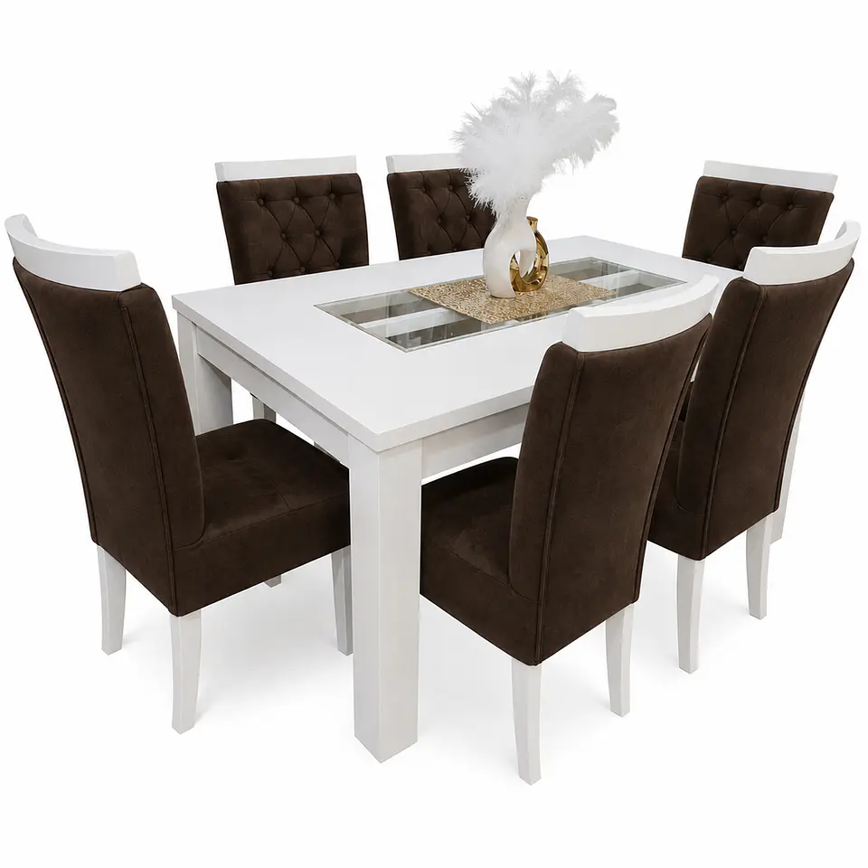 Juego de Comedor Rejilla 6 sillas Zakir Corona 5