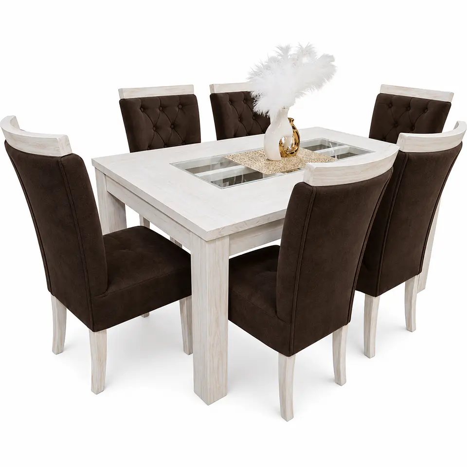 Juego de Comedor Rejilla 6 sillas Zakir Corona 7
