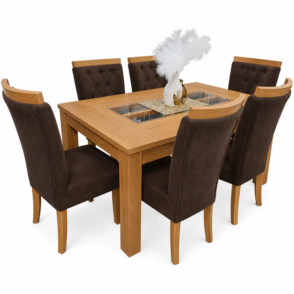 Juego de Comedor Rejilla 6 sillas Zakir Corona 3