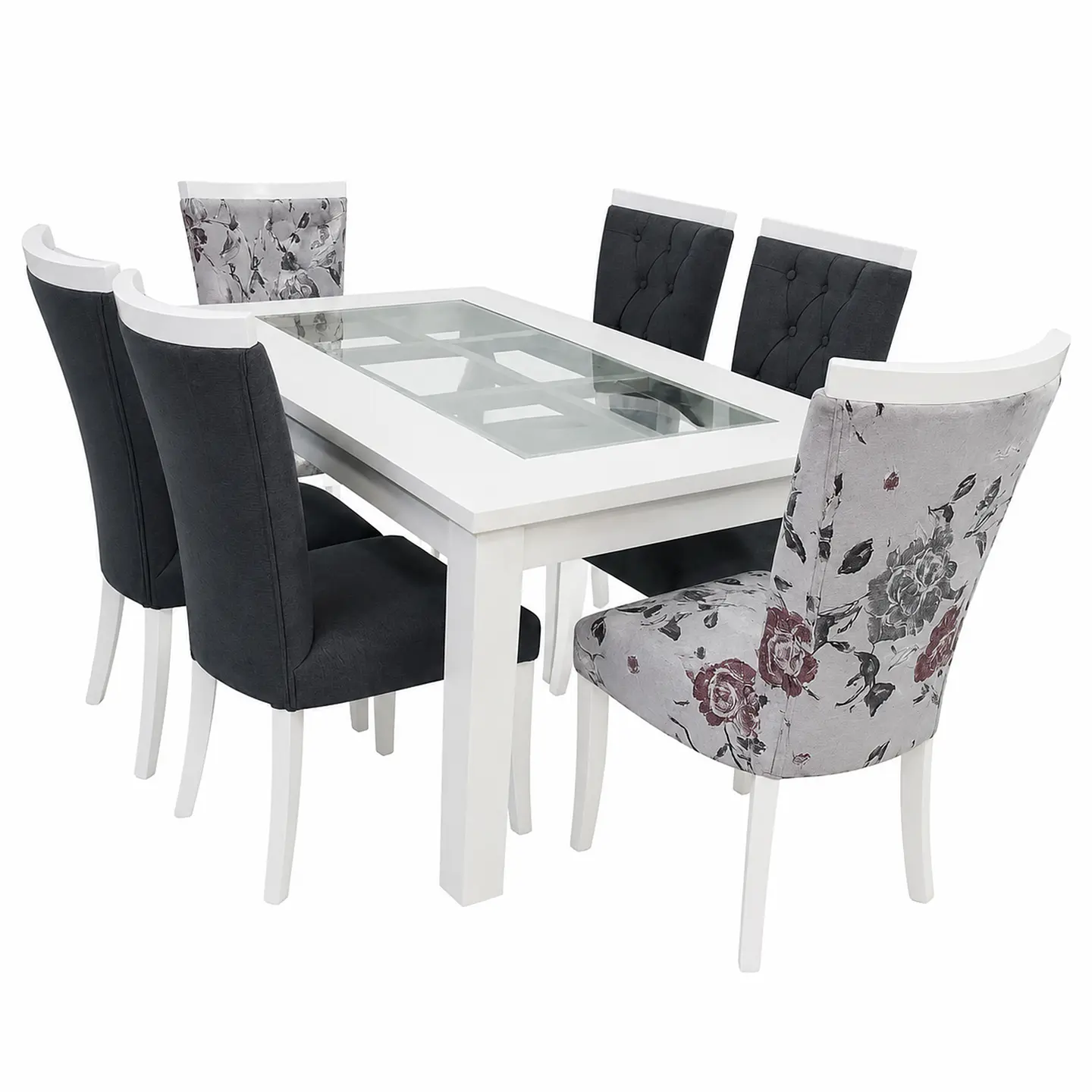 Juego de Comedor Rejilla 6 sillas Zakir Corona Bi 3
