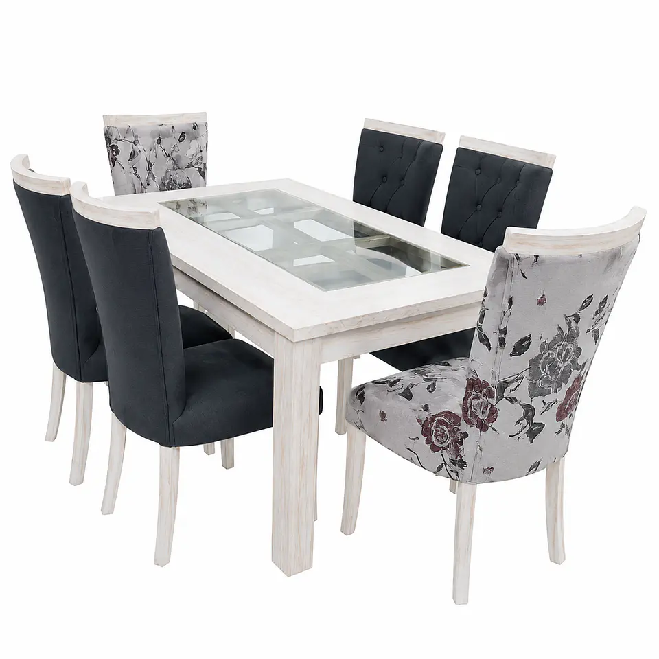 Juego de Comedor Rejilla 6 sillas Zakir Corona Bi 5