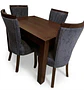 Juego de Comedor C/madera 4  sillas Zakir Málaga - Miniatura 1