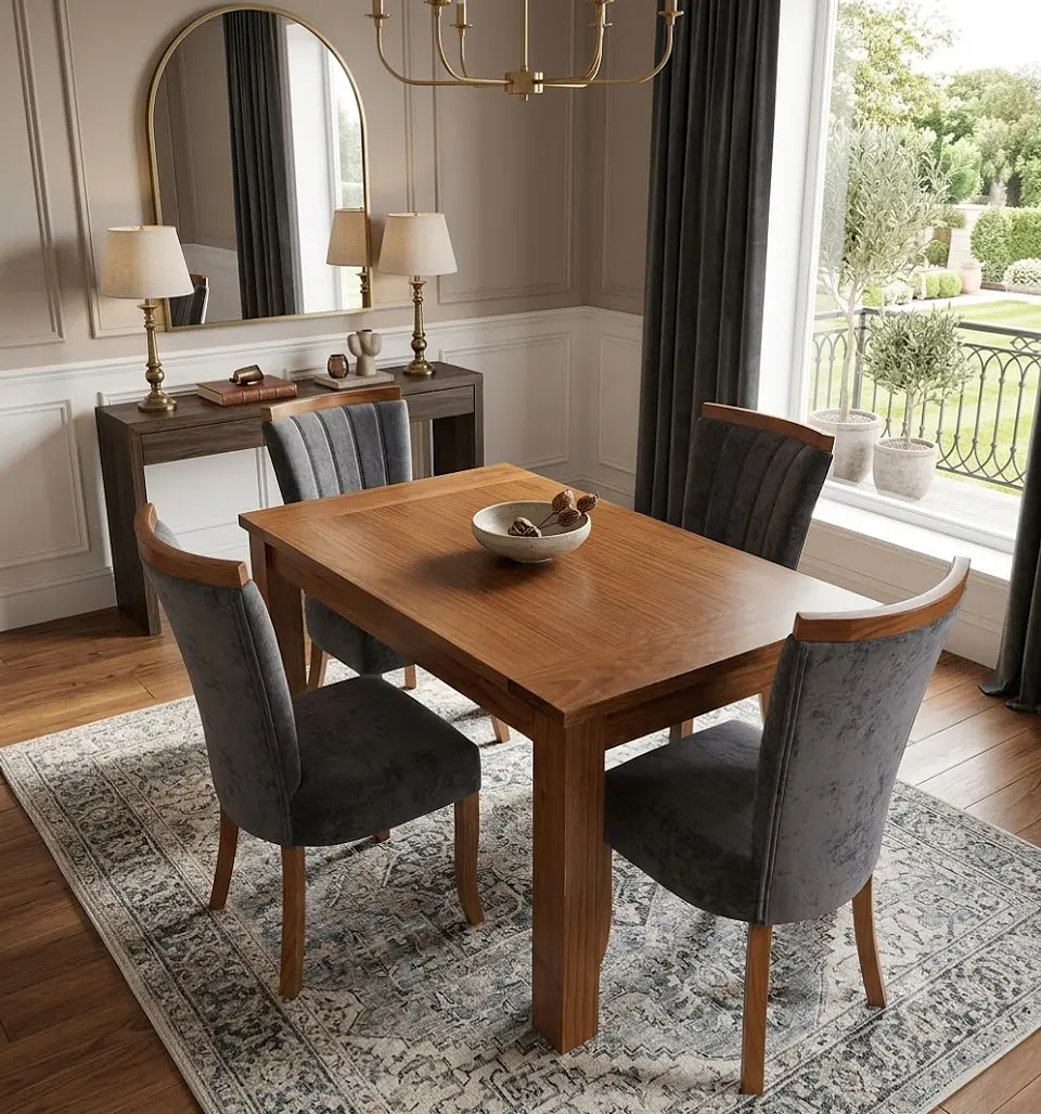 Juego de Comedor C/madera 4  sillas Zakir Málaga 4