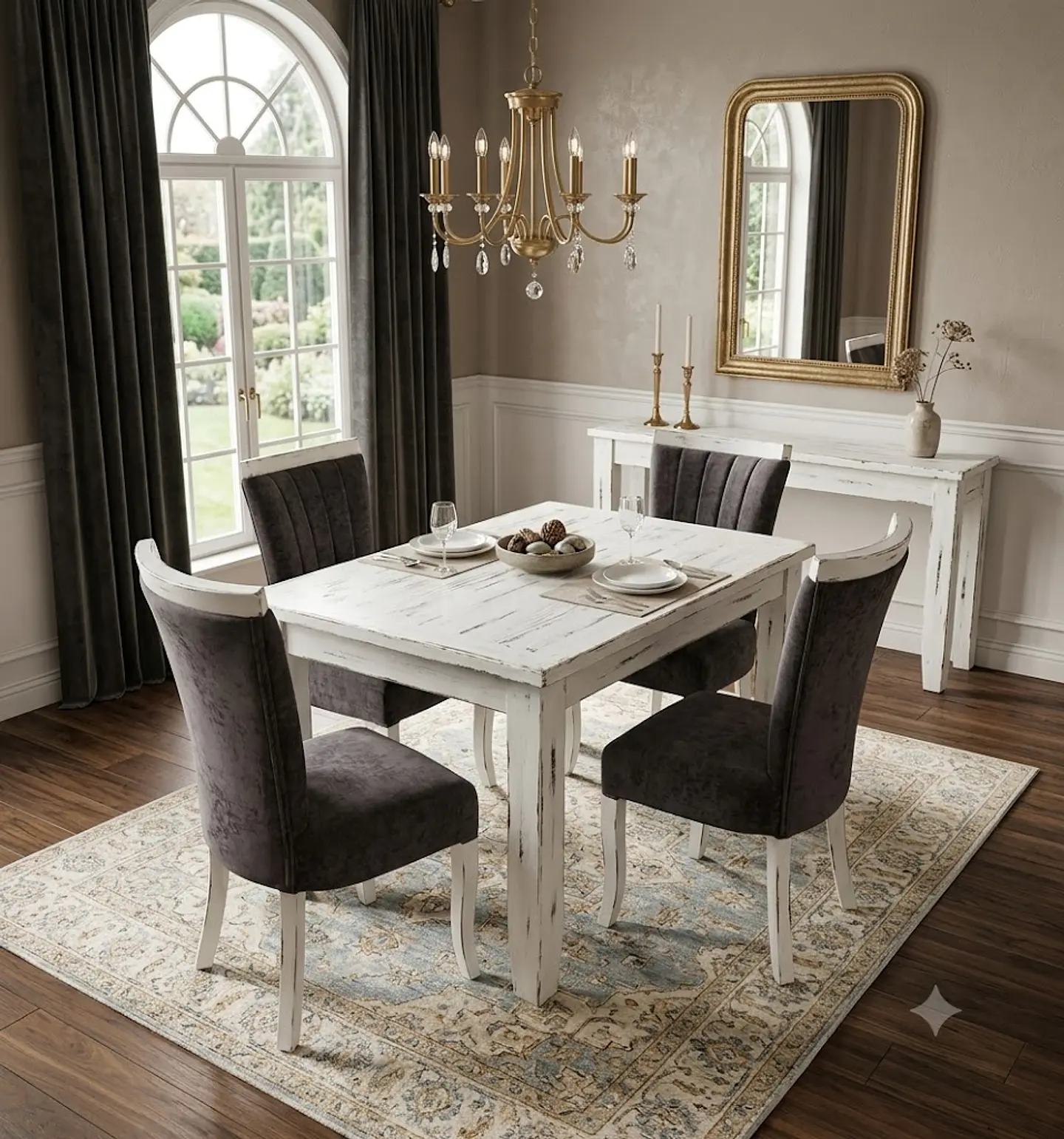 Juego de Comedor C/madera 4  sillas Zakir Málaga 8
