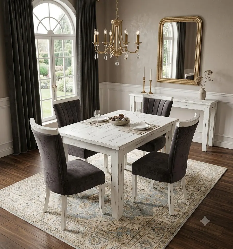 Juego de Comedor C/madera 4  sillas Zakir Málaga 8