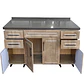 Mueble Mesón Nogal con Cubierta de Cuarzo 150x52x90 cm (Incluye Armado) - Miniatura 6