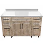 Mueble Mesón Nogal con Cubierta de Cuarzo 150x52x90 cm (Incluye Armado) - Miniatura 1