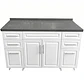 Mueble Mesón Blanco con Cubierta de Cuarzo 150x52x90 cm (Incluye Armado) - Miniatura 5