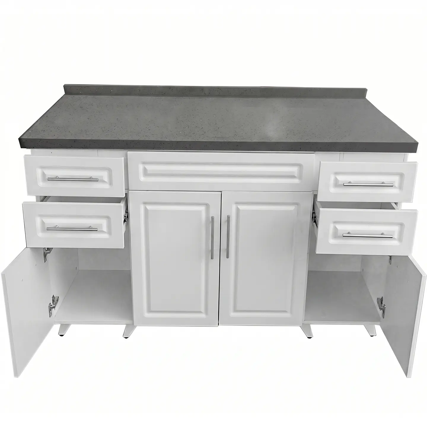 Mueble Mesón Blanco con Cubierta de Cuarzo 150x52x90 cm (Incluye Armado) 6
