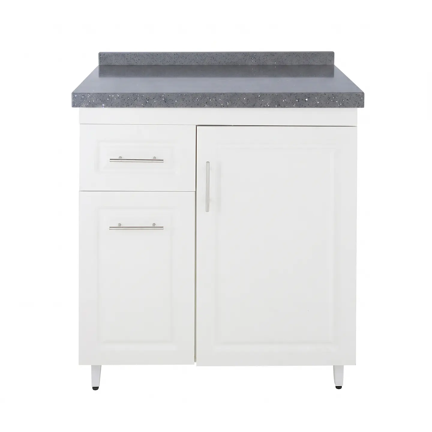Mueble Mesón Blanco Izquierdo con Cubierta de Cuarzo 80x52x90 cm (Incluye Armado) 3