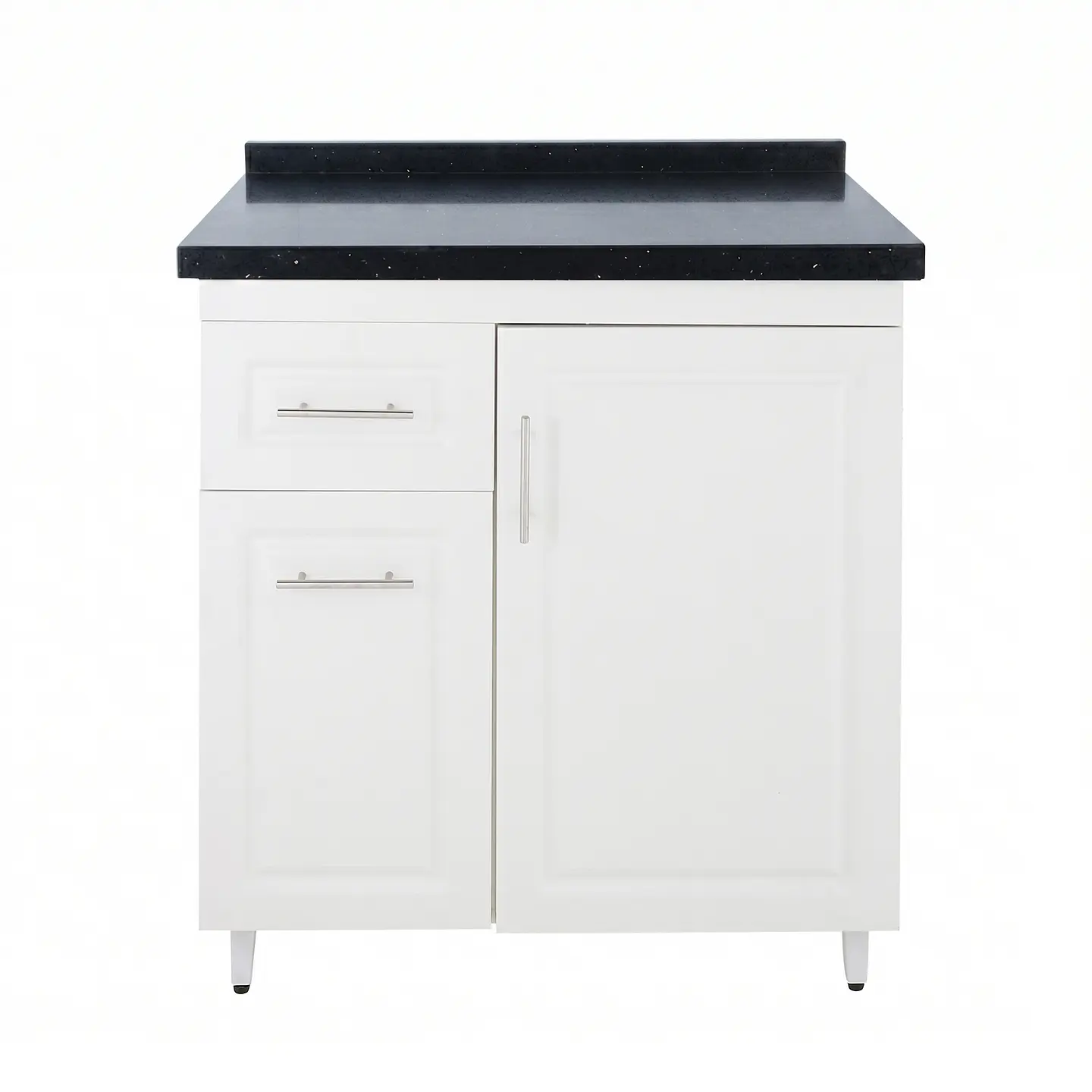 Mueble Mesón Blanco Izquierdo con Cubierta de Cuarzo 80x52x90 cm (Incluye Armado) 2