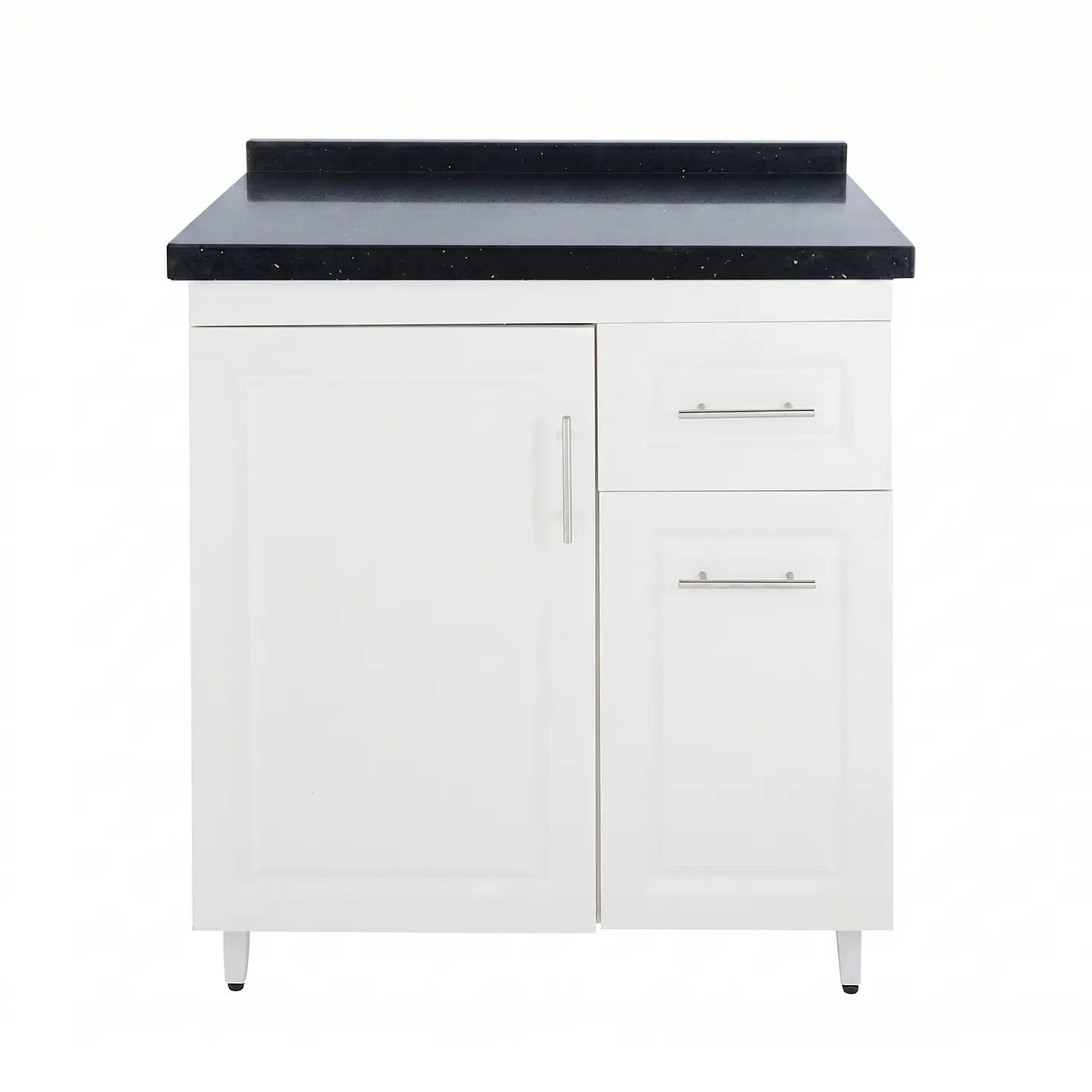 Mueble Mesón Blanco Derecho con Cubierta de Cuarzo 80x52x90 cm (Incluye Armado) 2