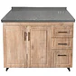 Mueble Mesón Nogal Derecho con Cubierta de Cuarzo 100x52x90 cm (Incluye Armado) - Miniatura 3