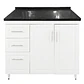 Mueble Mesón Blanco Izquierdo con Cubierta de Cuarzo 100x52x90 cm (Incluye Armado) - Miniatura 2
