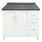 Mueble Mesón Blanco Derecho con Cubierta de Cuarzo 100x52x90 cm (Incluye Armado) - Miniatura 3