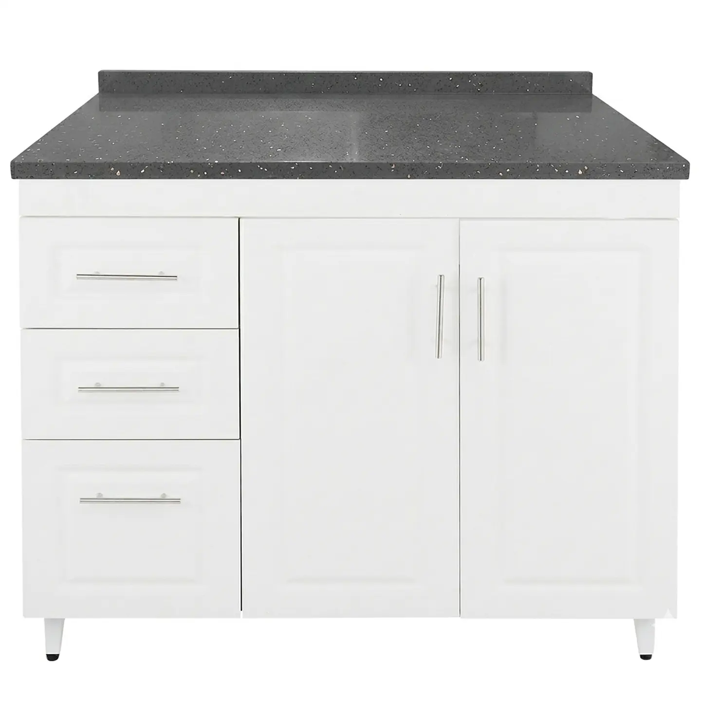 Mueble Mesón Blanco Izquierdo con Cubierta de Cuarzo 120x52x90 cm (Incluye Armado) 3