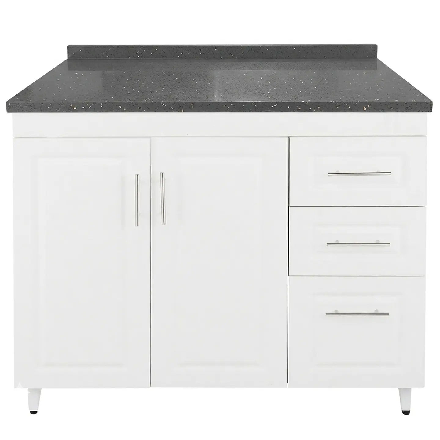 Mueble Mesón Blanco Derecho con Cubierta de Cuarzo 120x52x90 cm (Incluye Armado) 3