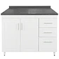 Mueble Mesón Blanco Derecho con Cubierta de Cuarzo 120x52x90 cm (Incluye Armado) - Miniatura 3