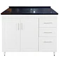 Mueble Mesón Blanco Derecho con Cubierta de Cuarzo 120x52x90 cm (Incluye Armado) - Miniatura 2