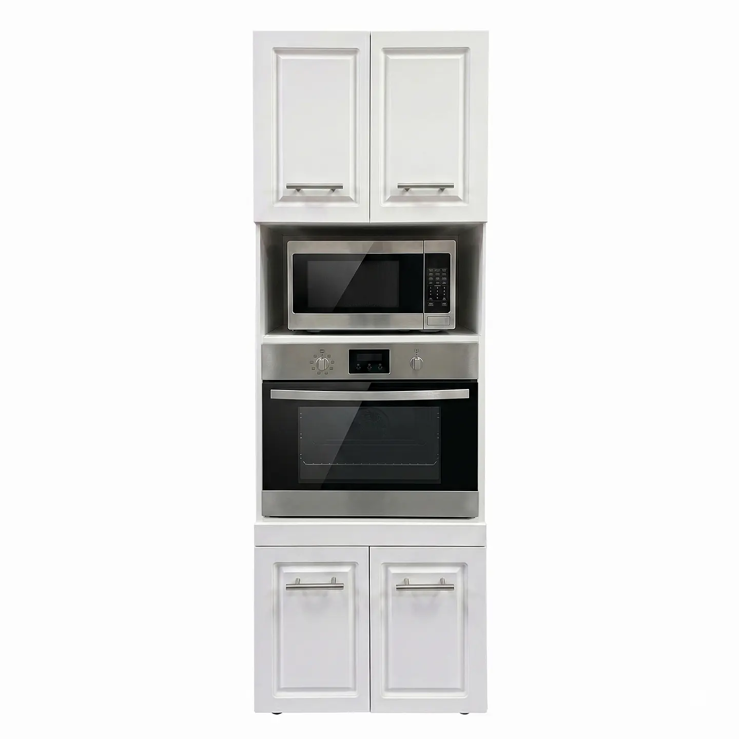 Mueble Integral para Microondas y Horno Blanco 60x60x210 cm (Incluye Armado) 1
