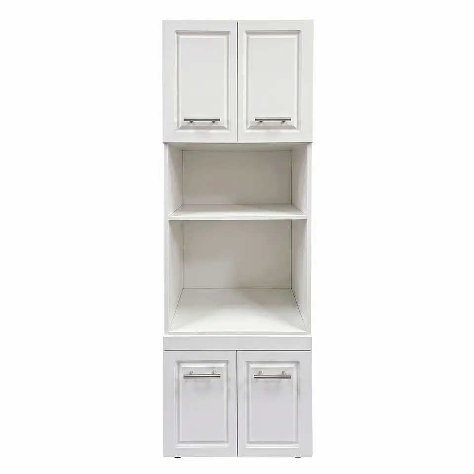 Mueble Integral para Microondas y Horno Blanco 60x60x210 cm (Incluye Armado) 2