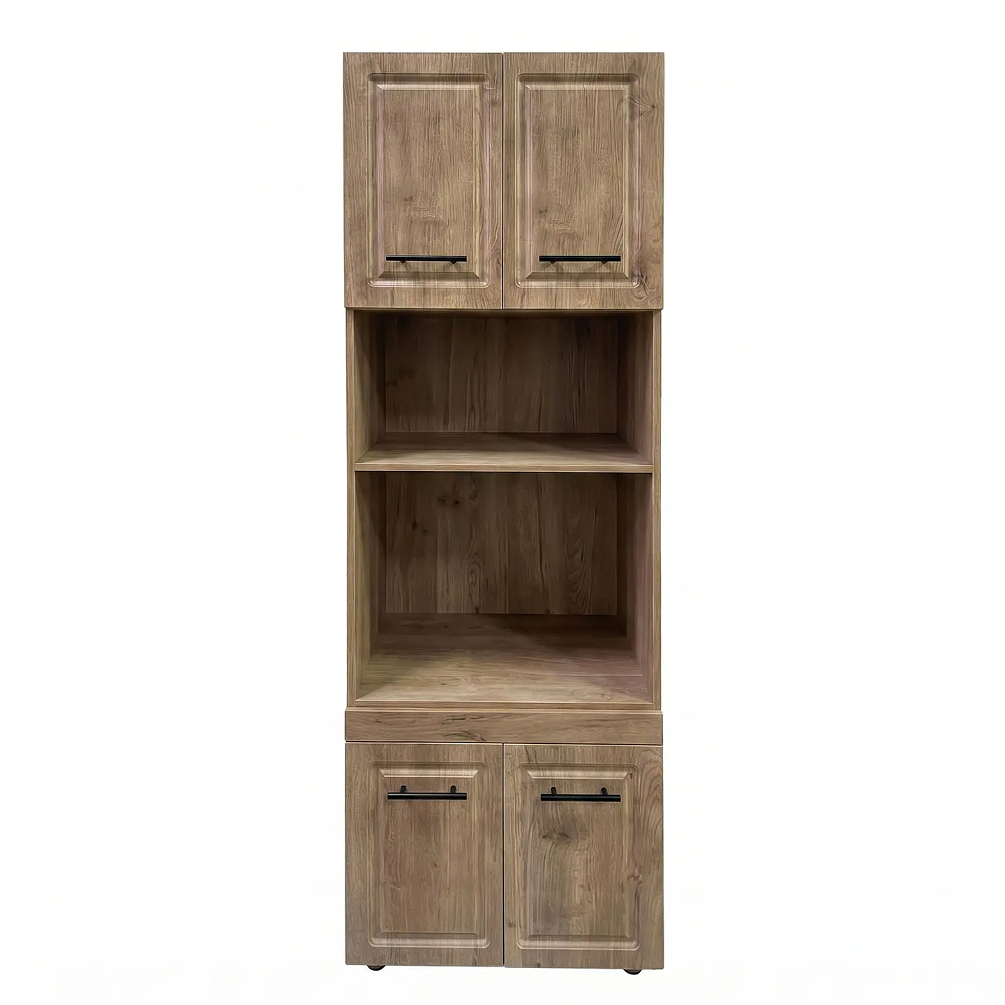 Mueble Integral para Microondas y Horno Nogal 60x60x210 cm (Incluye Armado) 2