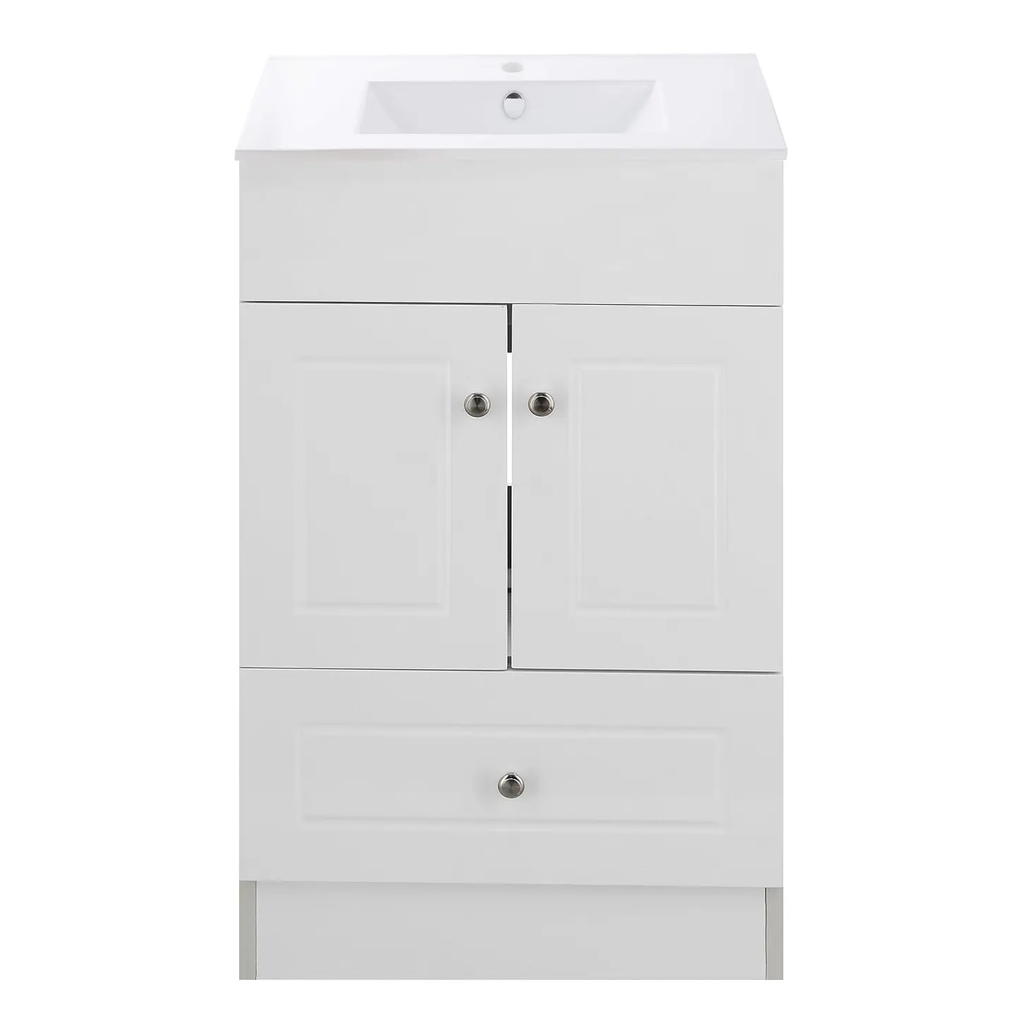 Mueble Vanitorio Habana Blanco con Cubierta de Loza 50x40x80 cm (Incluye Armado) 1