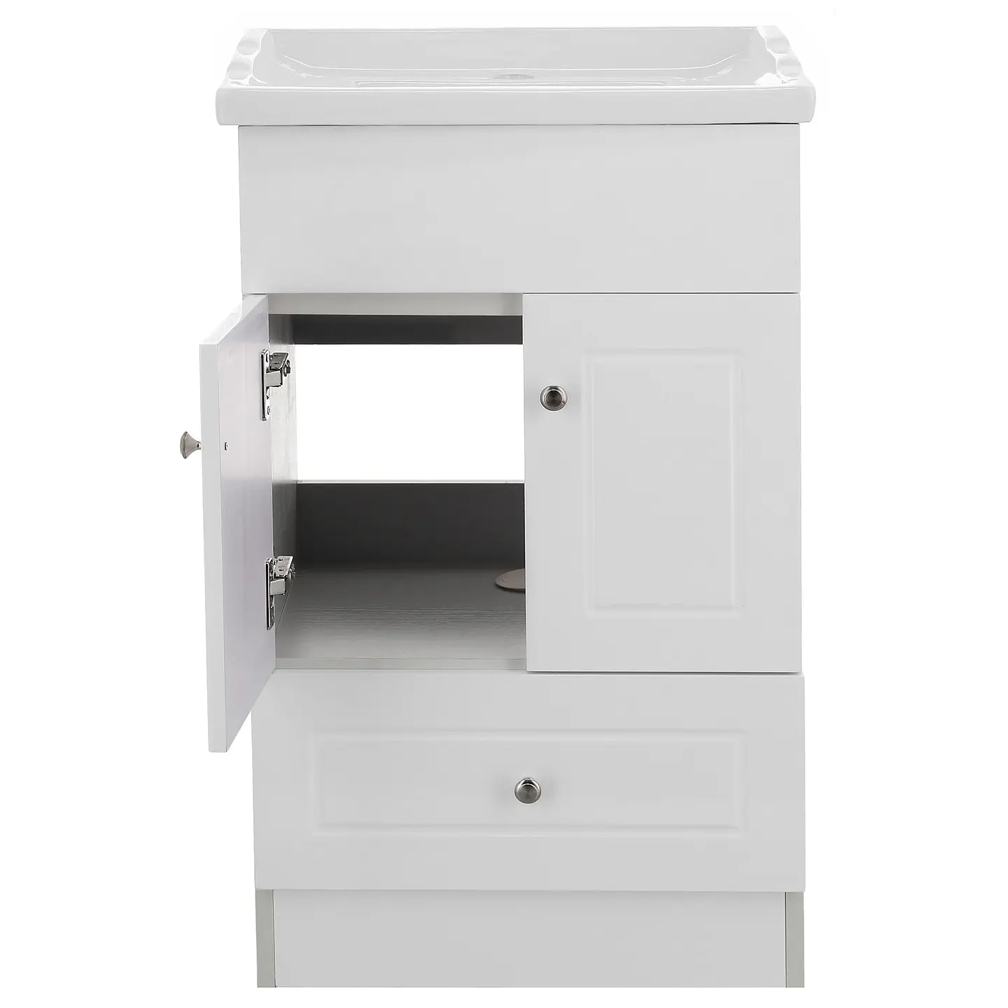 Mueble Vanitorio Habana Blanco con Cubierta de Loza 50x40x80 cm (Incluye Armado) 4