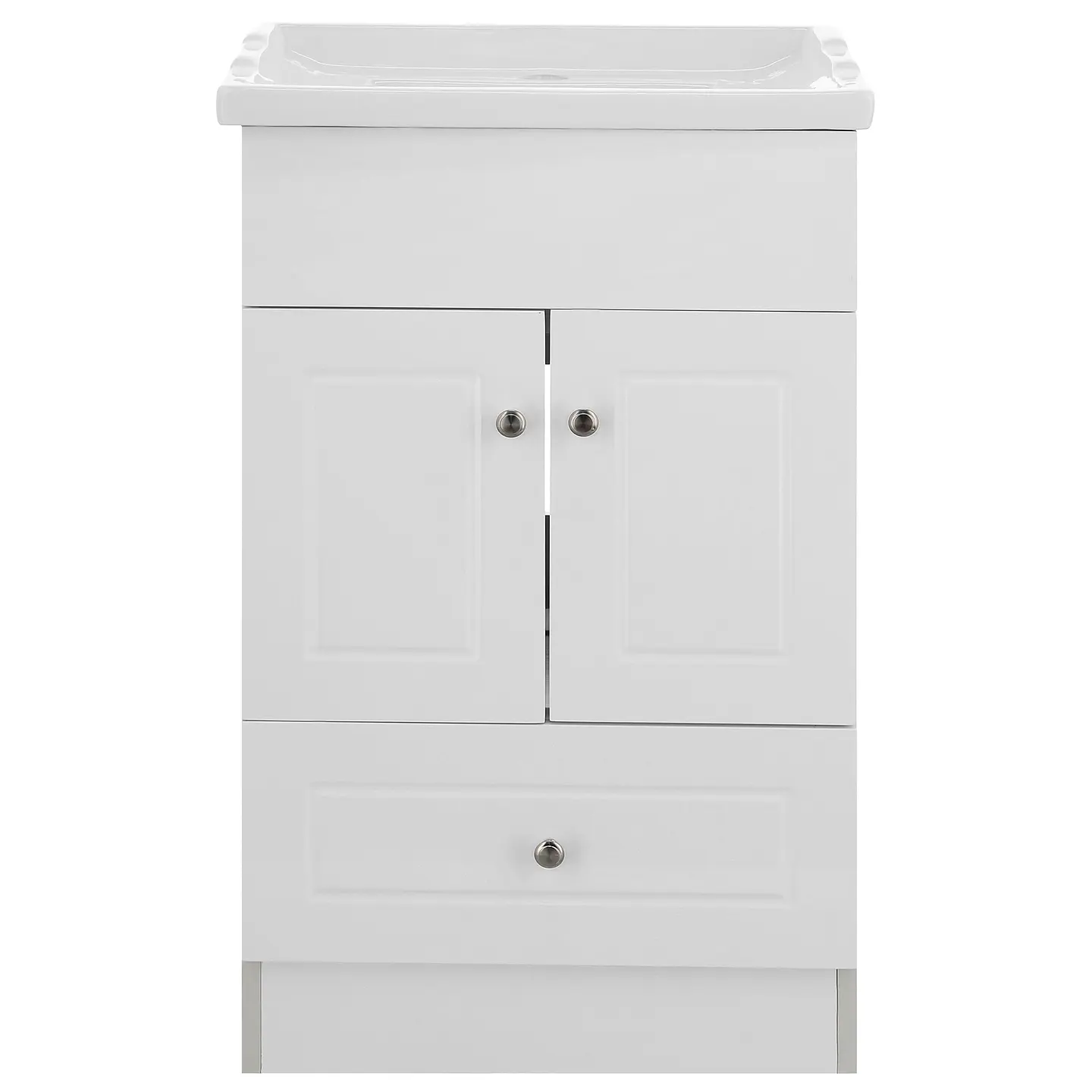 Mueble Vanitorio Habana Blanco con Cubierta de Loza 50x40x80 cm (Incluye Armado) 3