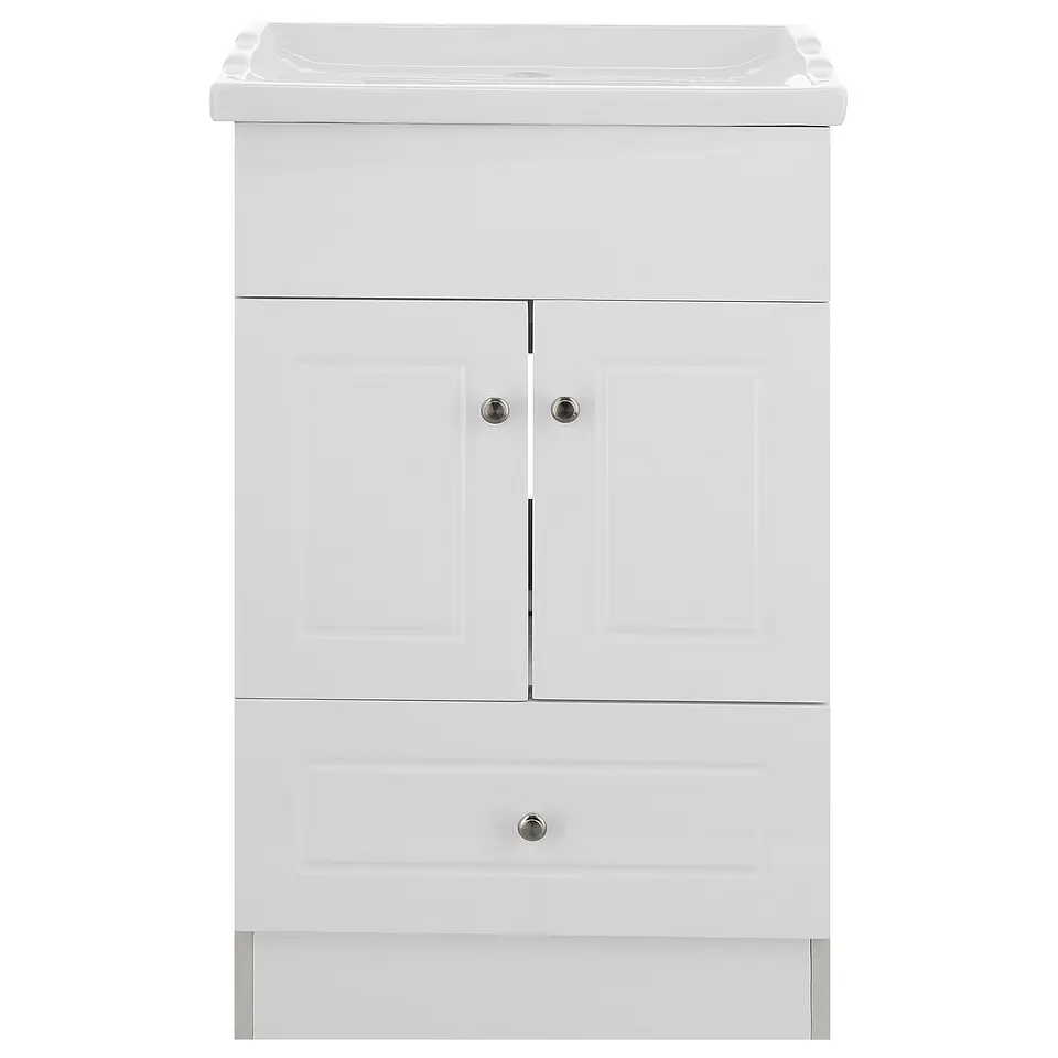 Mueble Vanitorio Habana Blanco con Cubierta de Loza 50x40x80 cm (Incluye Armado) 3