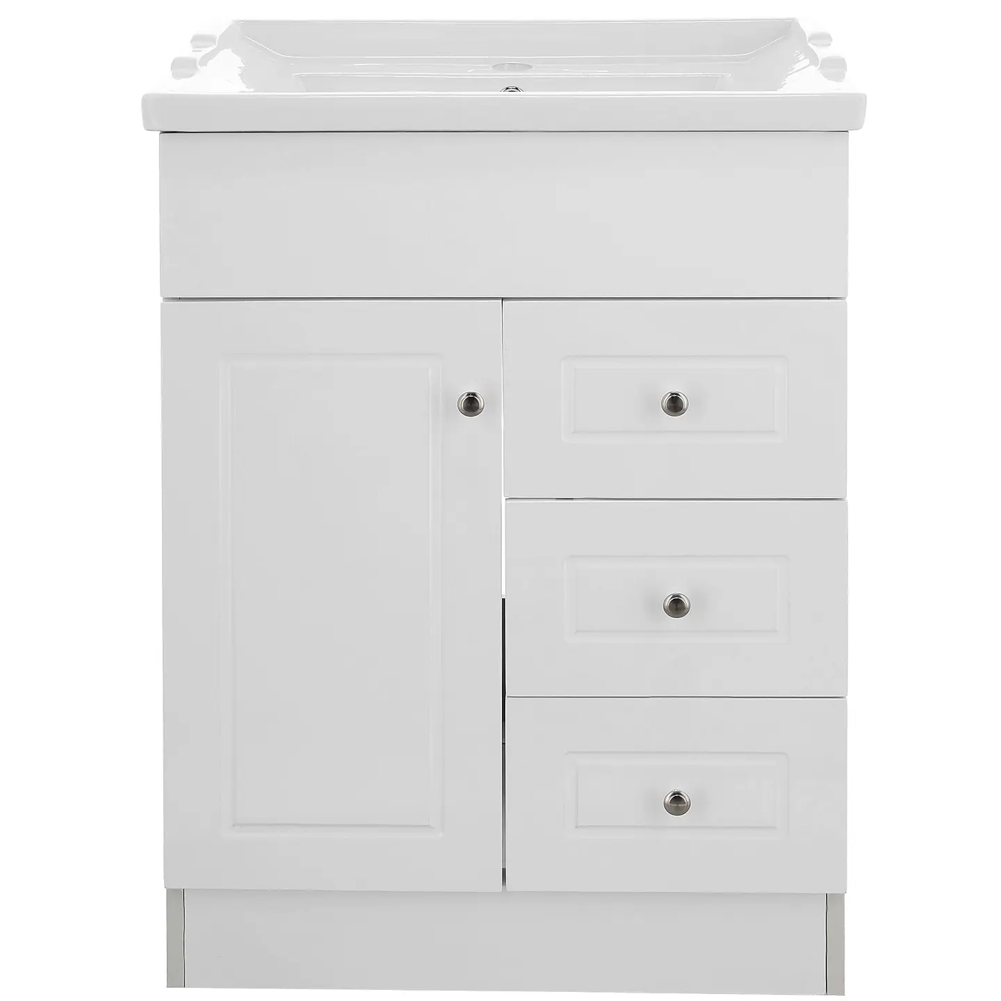 Mueble Vanitorio Habana Blanco con Cubierta de Loza 60x47x80 cm (Incluye Armado) 3