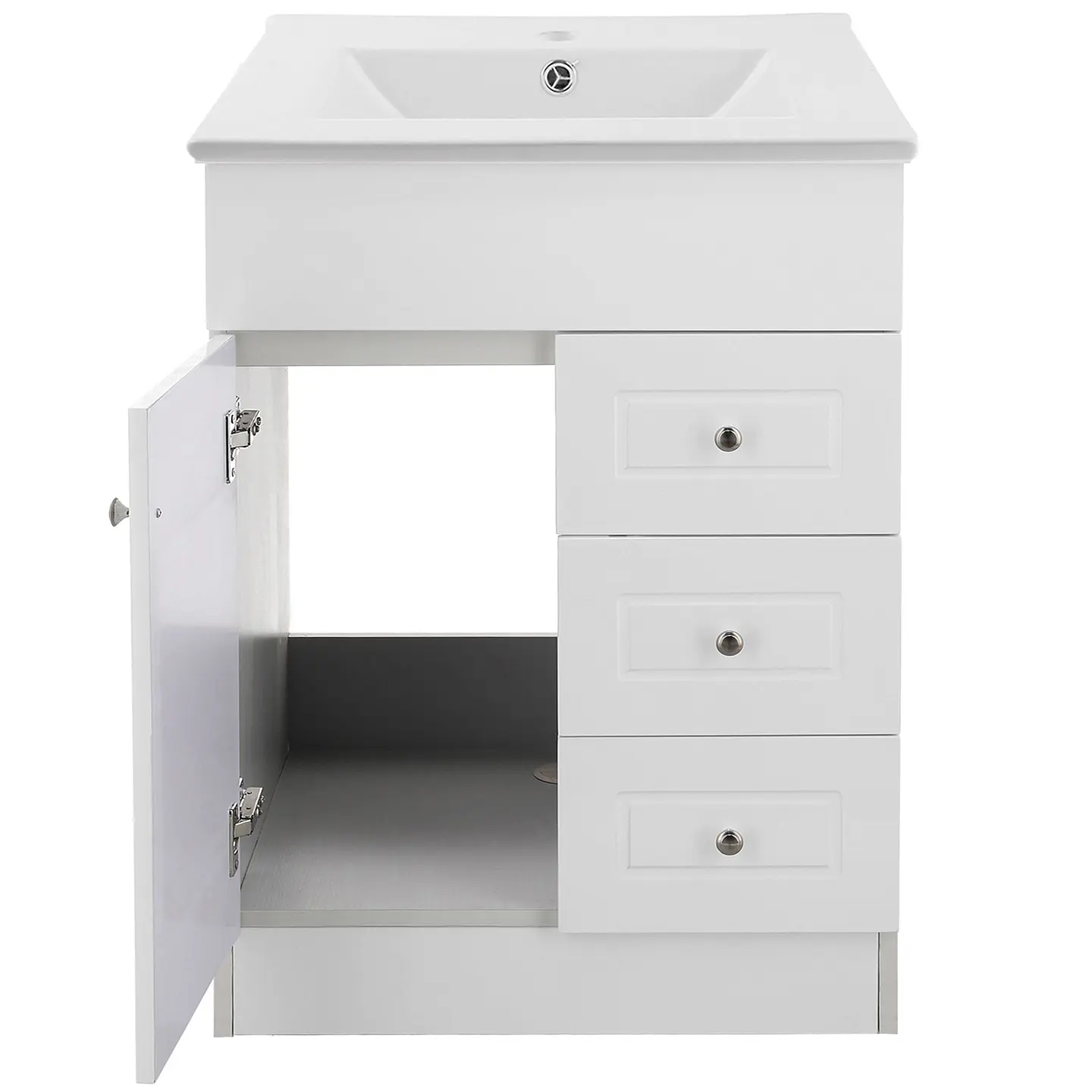 Mueble Vanitorio Habana Blanco con Cubierta de Loza 70x47x80 cm (Incluye Armado) 2
