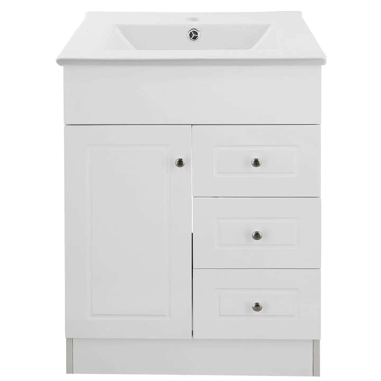 Mueble Vanitorio Habana Blanco con Cubierta de Loza 70x47x80 cm (Incluye Armado) 1