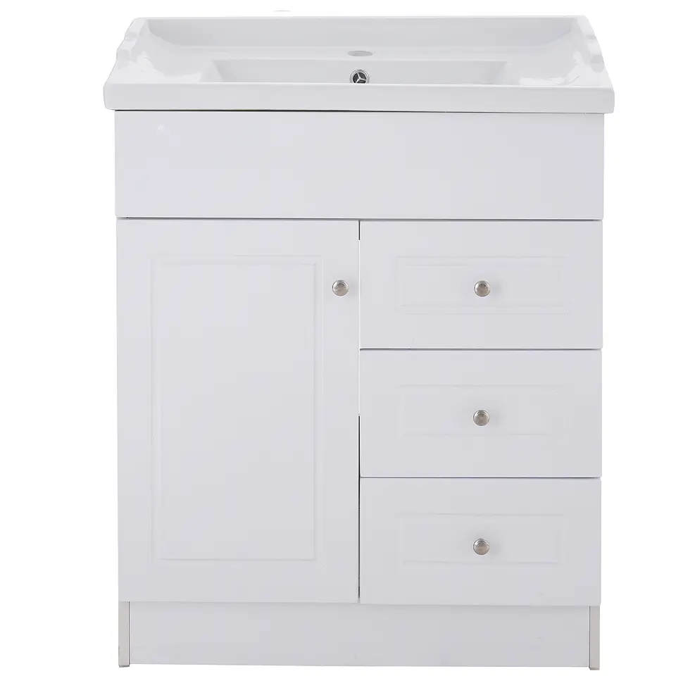 Mueble Vanitorio Habana Blanco con Cubierta de Loza 70x47x80 cm (Incluye Armado) 3