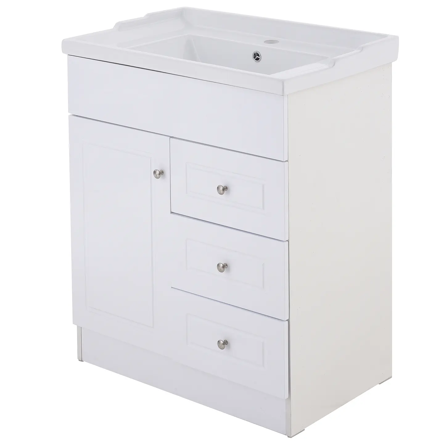 Mueble Vanitorio Habana Blanco con Cubierta de Loza 70x47x80 cm (Incluye Armado) 4