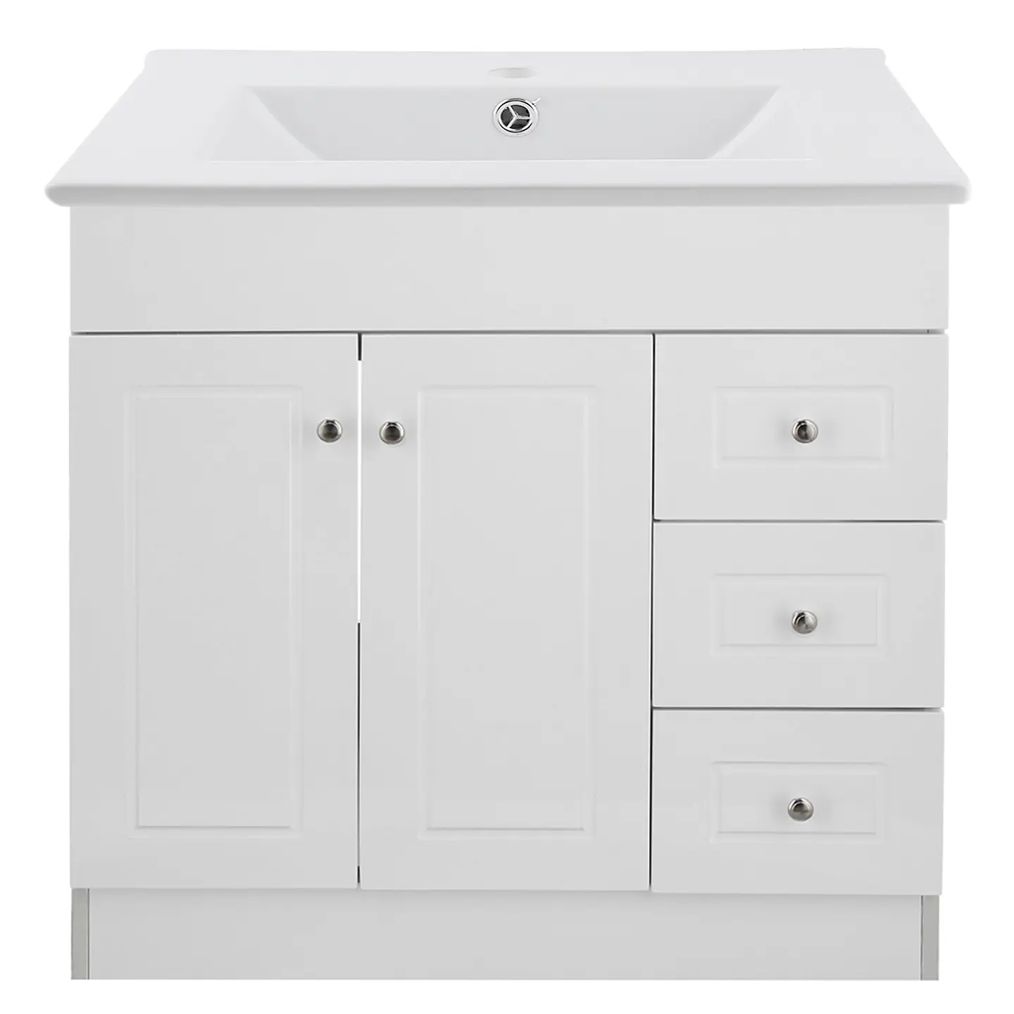 Mueble Vanitorio Habana Blanco con Cubierta de Loza 80x47x80 cm (Incluye Armado) 1