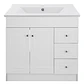 Mueble Vanitorio Habana Blanco con Cubierta de Loza 80x47x80 cm (Incluye Armado) - Miniatura 1