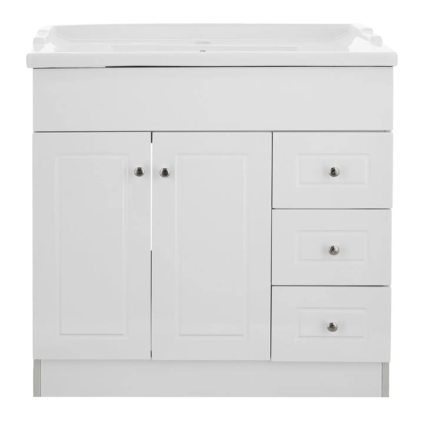 Mueble Vanitorio Habana Blanco con Cubierta de Loza 80x47x80 cm (Incluye Armado) 3
