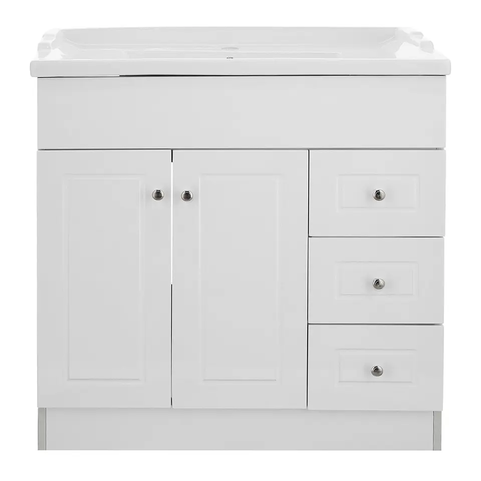 Mueble Vanitorio Habana Blanco con Cubierta de Loza 80x47x80 cm (Incluye Armado) 3