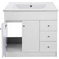 Mueble Vanitorio Habana Blanco con Cubierta de Loza 100x47x80 cm (Incluye Armado) - Miniatura 2