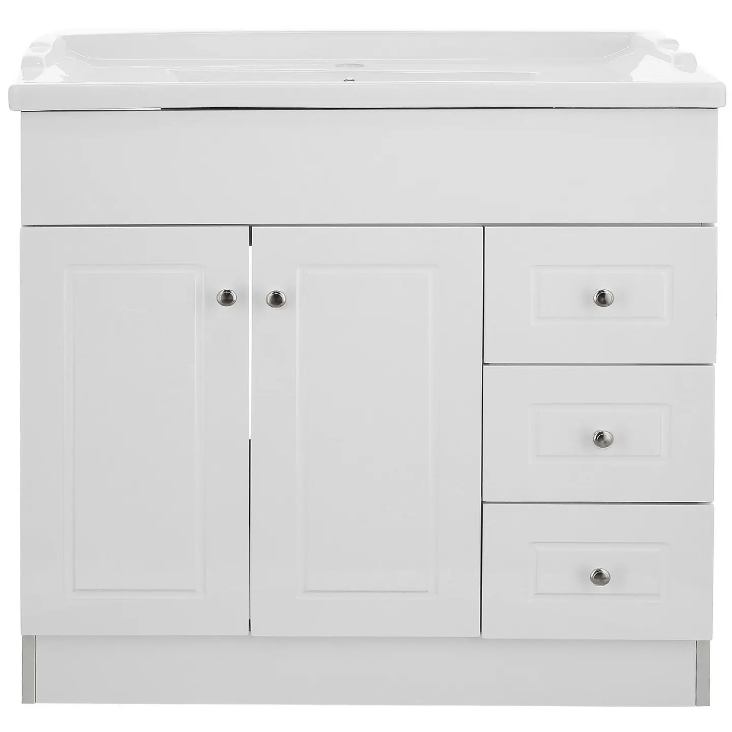 Mueble Vanitorio Habana Blanco con Cubierta de Loza 100x47x80 cm (Incluye Armado) 3