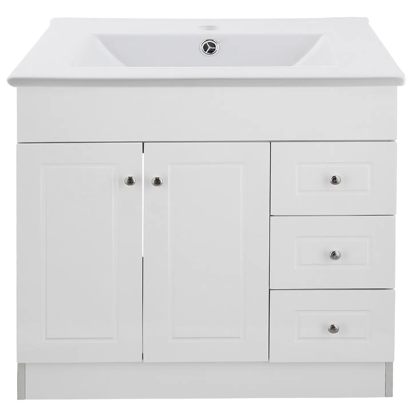 Mueble Vanitorio Habana Blanco con Cubierta de Loza 100x47x80 cm (Incluye Armado) 1