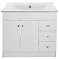 Mueble Vanitorio Habana Blanco con Cubierta de Loza 100x47x80 cm (Incluye Armado) - Miniatura 1