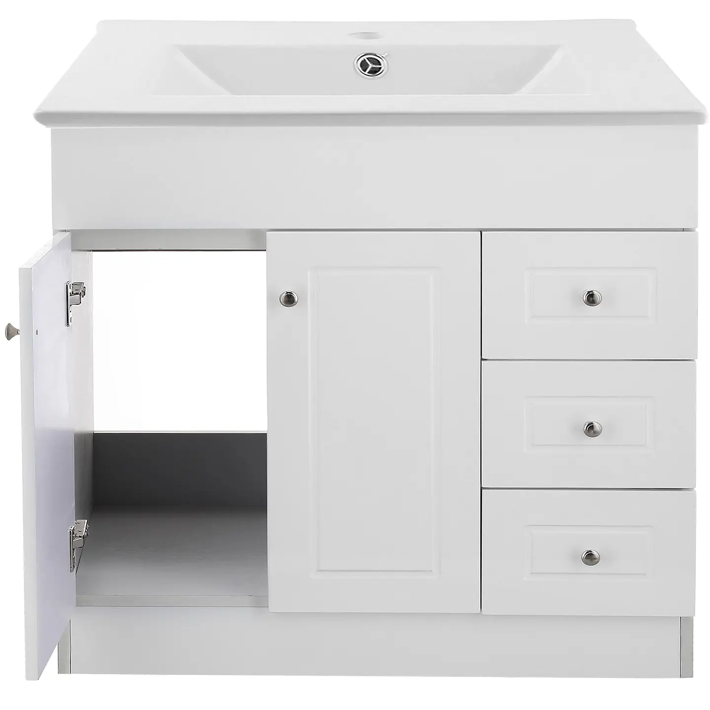 Mueble Vanitorio Habana Blanco con Cubierta de Loza 120x47x80 cm (Incluye Armado) 2
