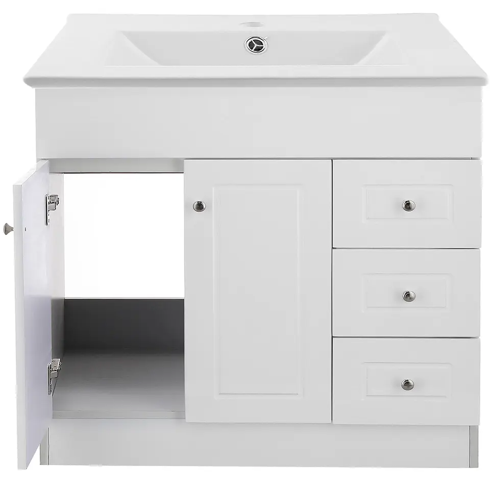 Mueble Vanitorio Habana Blanco con Cubierta de Loza 120x47x80 cm (Incluye Armado) 2