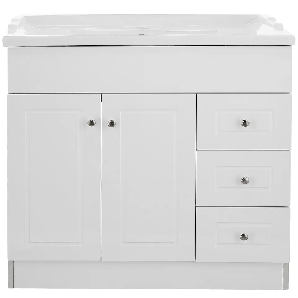 Mueble Vanitorio Habana Blanco con Cubierta de Loza 120x47x80 cm (Incluye Armado) 3