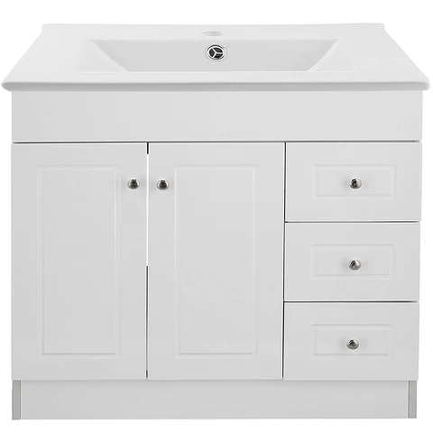 Mueble Vanitorio Habana Blanco con Cubierta de Loza 120x47x80 cm (Incluye Armado)
