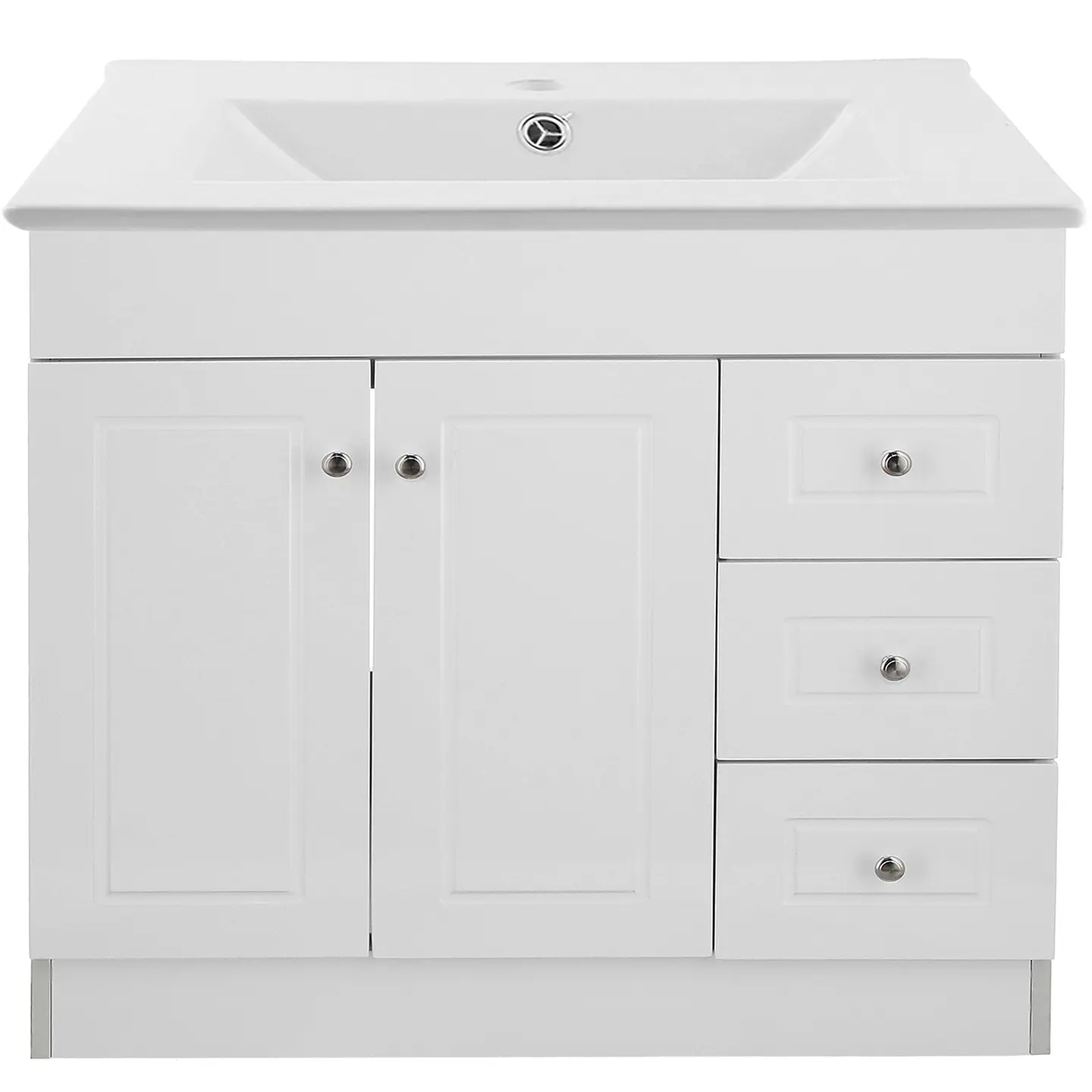Mueble Vanitorio Habana Blanco con Cubierta de Loza 120x47x80 cm (Incluye Armado) 1