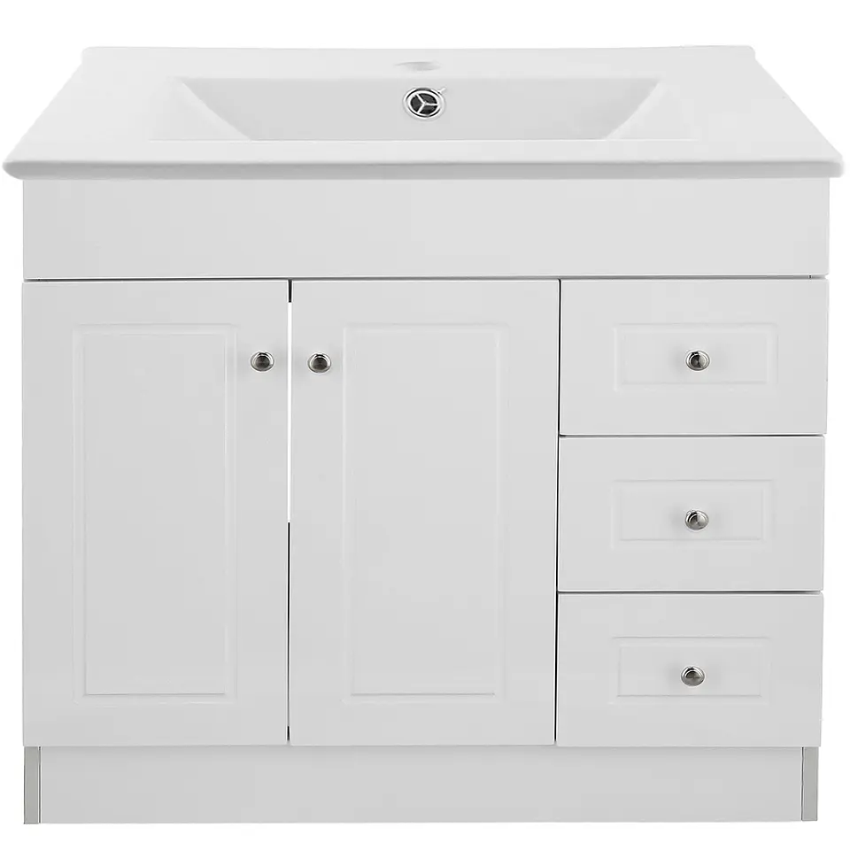 Mueble Vanitorio Habana Blanco con Cubierta de Loza 120x47x80 cm (Incluye Armado) 1