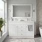 Mueble Vanitorio Habana Blanco con Cubierta de Loza Doble 120x47x80 cm (Incluye Armado) - Miniatura 2